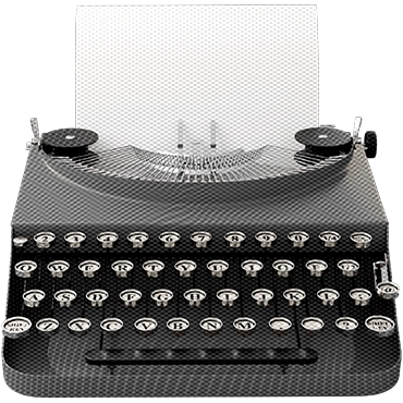 typewriter with paper